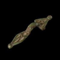 Migration Period, Frankish bronze equal armed brooch