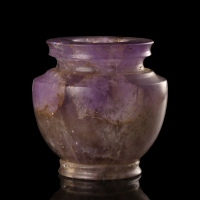 Ancient Roman amethyst cosmetic jar
