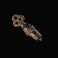 Medieval bronze Gothic acorn amulet pendant