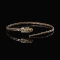 Migration Period, Merovingian / Visigothic silver snake bracelet