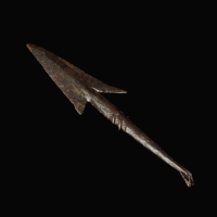 Ancient Roman iron barbed arrowhead