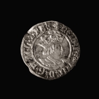 England, AR ½ Groat, struck Canterbury 1526-1532