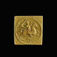 Coin weight for gold Dutch Rider, Jacob l'Admiral