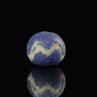 Iron Age, Celtic decorated blue glass bead