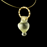 Roman glass Amphorea jewellery pendant