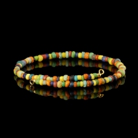 Bracelet with Roman multicoloured glass beads in a flexible design