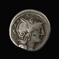 Roman Republic, C. Claudius Pulcher, AR Denarius