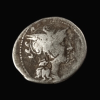 Roman Republic, C. Claudius Pulcher, AR Denarius