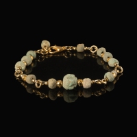 Bracelet with Egyptian faience beads