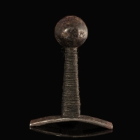 Medieval iron sword pommel, Oakeshott Type S