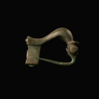 Ancient Roman bronze knee-type fibula