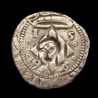 Spain/France, Perpignan 1 Real 1596, siege coin 1644-45