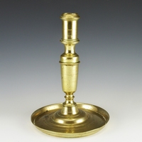 Antique Dutch brass candlestick