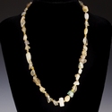 Necklace with Roman semi-translucent glass and stone beads