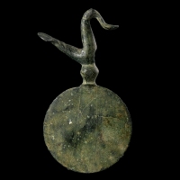 Ancient Greece, bronze pendant with bird