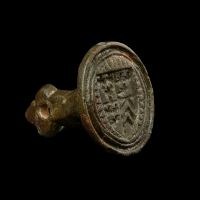 Medieval bronze seal stamp
