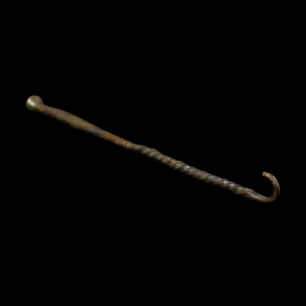 Ancient Roman bronze surgical tool, Obstetrical Hook - NumisAntica