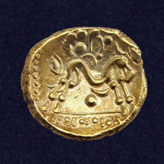 Continental Celtic tribes, Ambiani gold stater, uniface