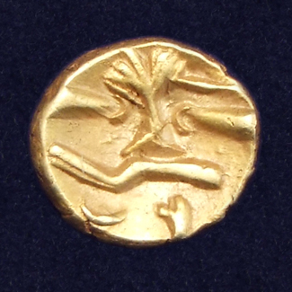 Northern Gaul, Morini tribe, uniface gold ¼ stater