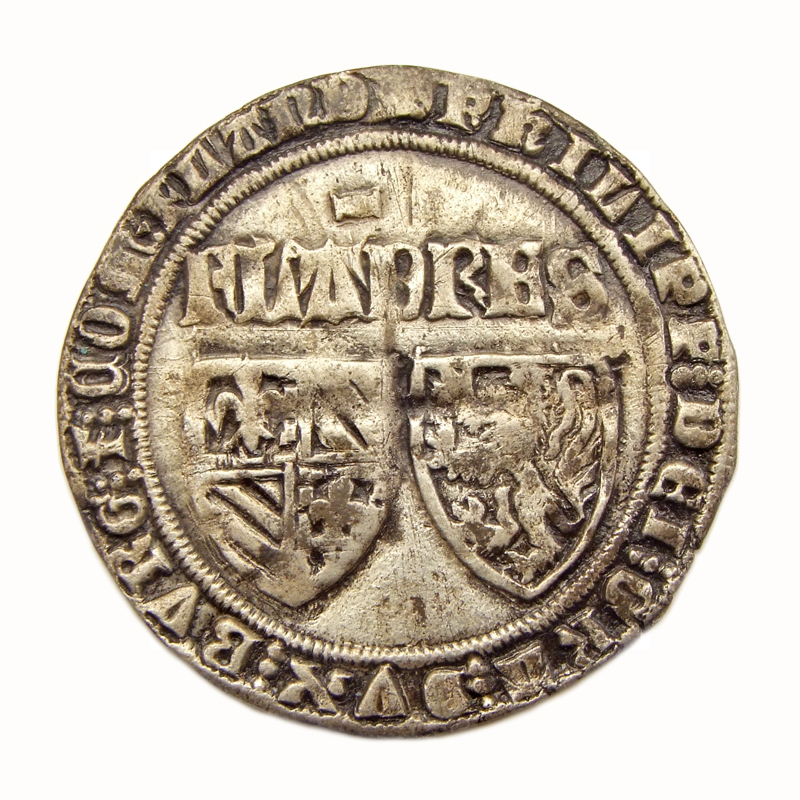 Vlaanderen, dubbele groot 'Leliaard', struck under Philip the Bold