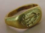 Roman gold seal ring