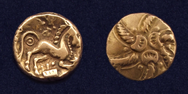 Gold stater, spiral type of the Trinovantes